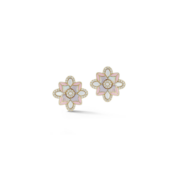 Diamond Flower Cluster Earrings - Baby Dax Earrings - IF & Co.